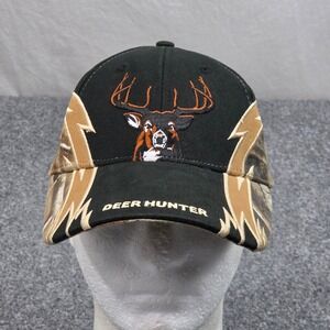 Buck Wear Hat Black Camo Deer Hunting Dominate The Woods Cap Outdoor Workwear